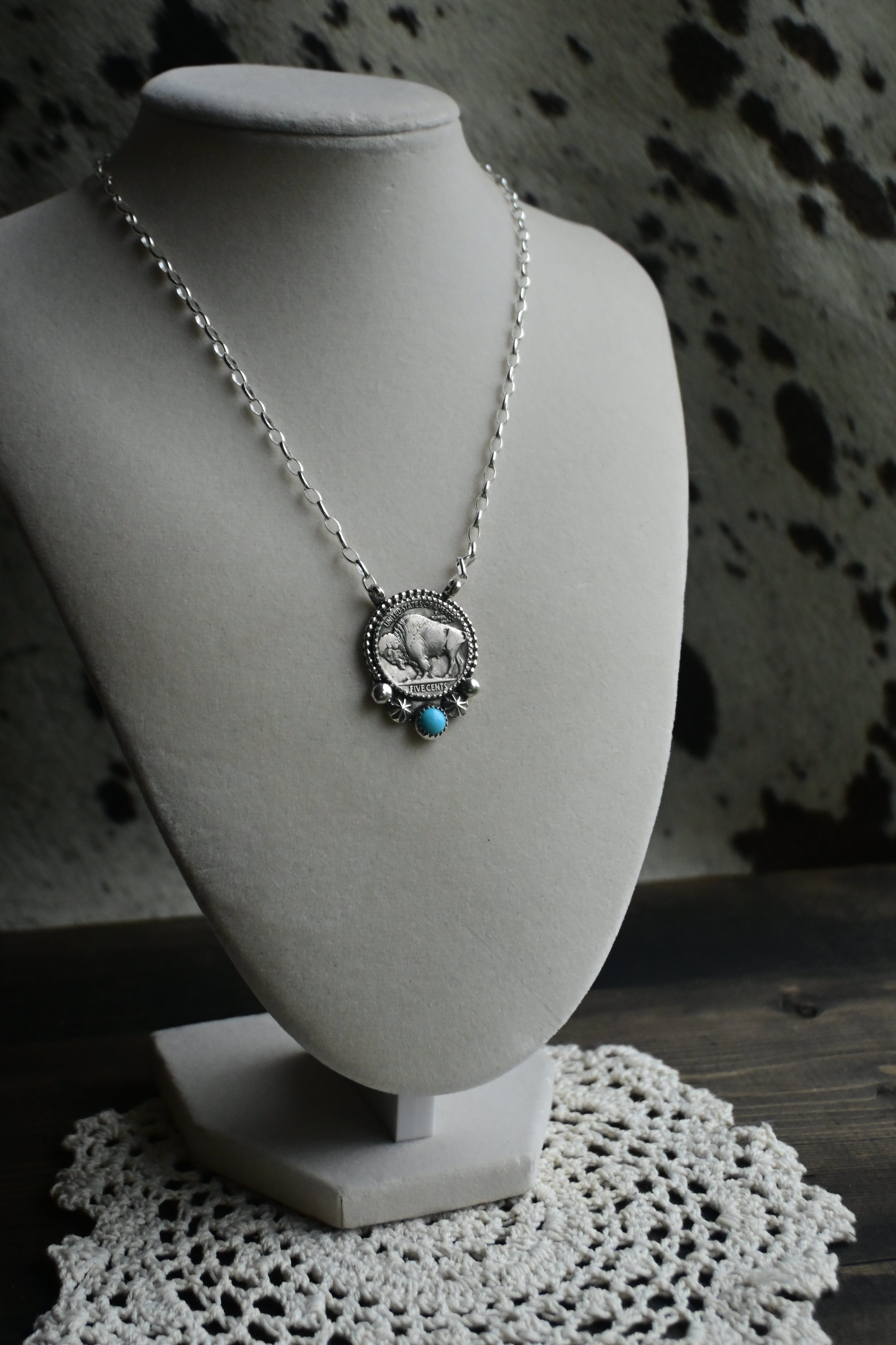 Kingman Buffalo Nickel Neckalce
