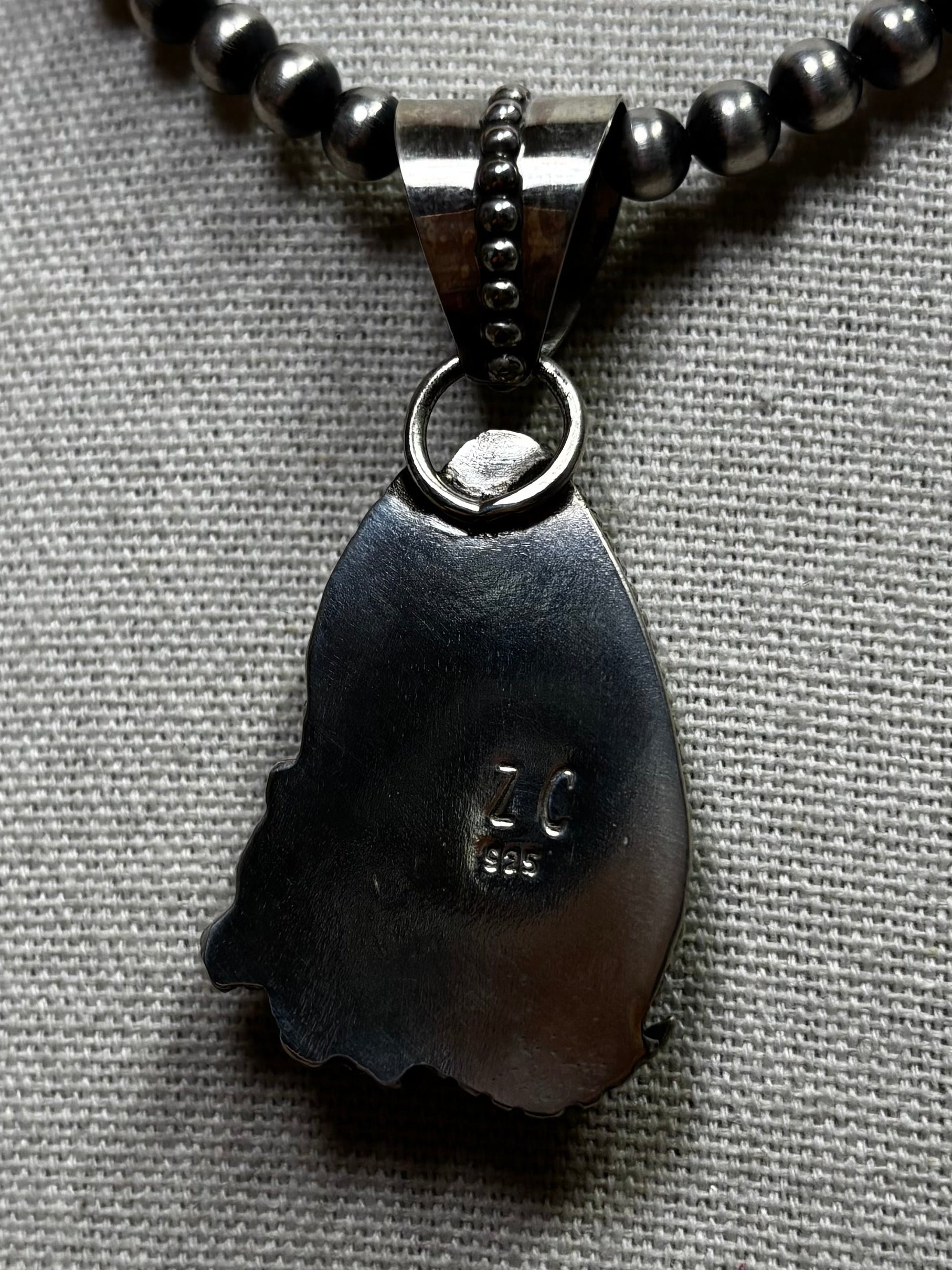 Drusy Floral Pendant
