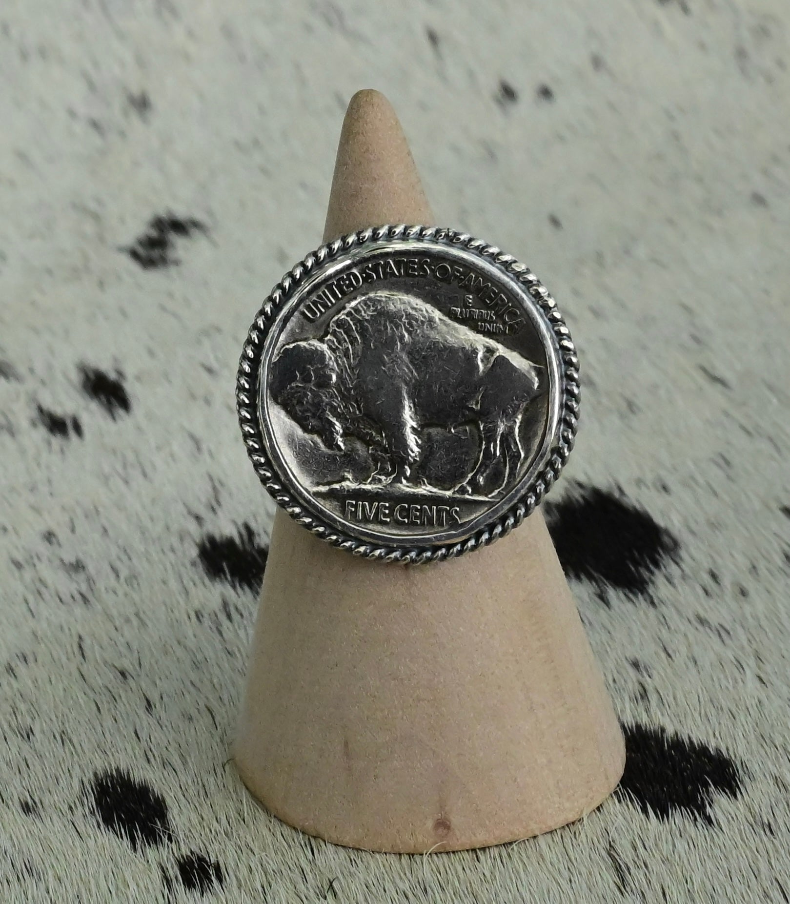 Bufalo Nickel Adjustable Ring