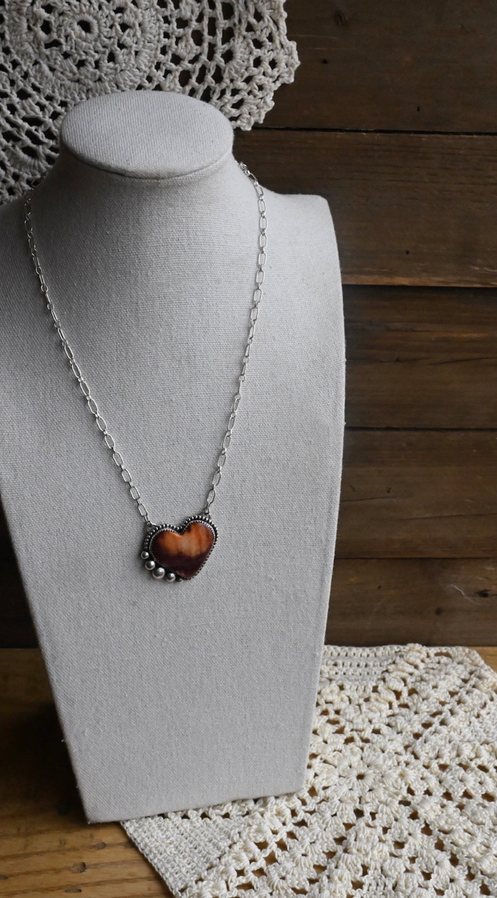 Spiny Oyster Heart Necklace