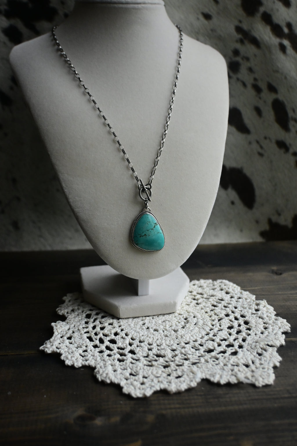 Turquoise Toggle Clasp Necklace